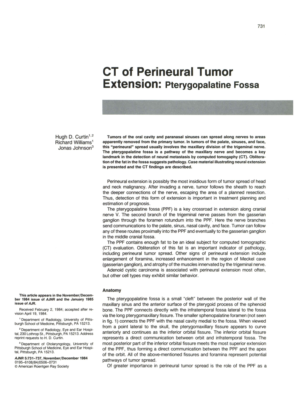 CT Of Perineural Tumor Extension Pterygopalatine Fossa DocsLib