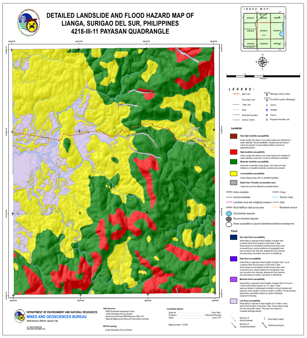 Detailed Landslide And Flood Hazard Map Of Lianga Docslib