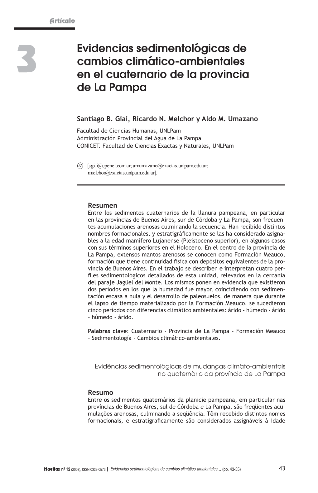 Evidencias Sedimentológicas De Cambios Climático Ambientales En DocsLib