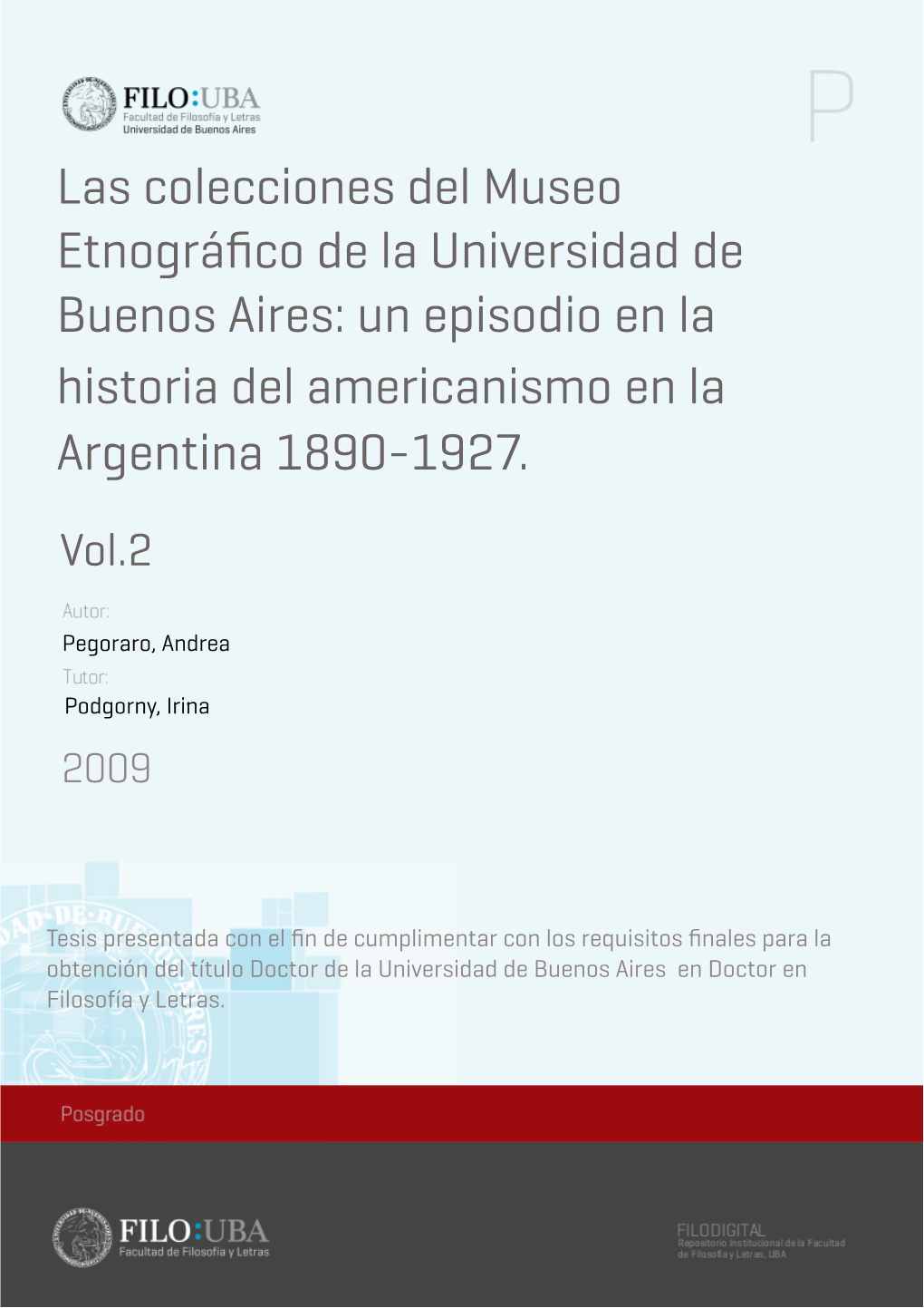 Las Colecciones Del Museo Etnográfico De La Universidad De Buenos Aires