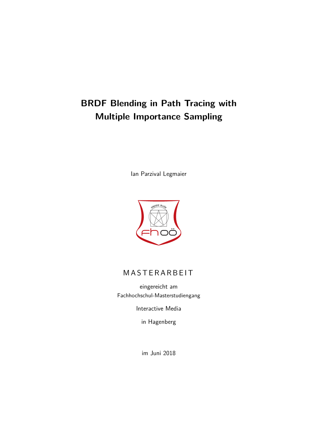 Brdf Blending In Path Tracing With Multiple Importance Sampling Docslib