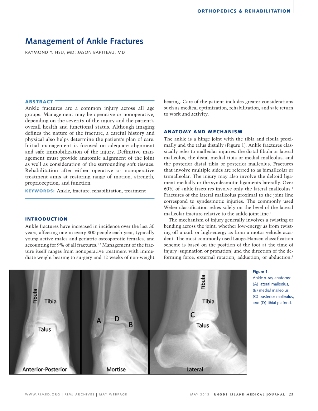 Management Of Ankle Fractures DocsLib