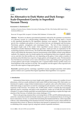 An Alternative to Dark Matter and Dark Energy: Scale-Dependent Gravity in Superfluid Vacuum Theory