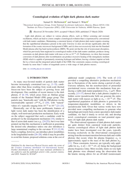 Cosmological Evolution of Light Dark Photon Dark Matter