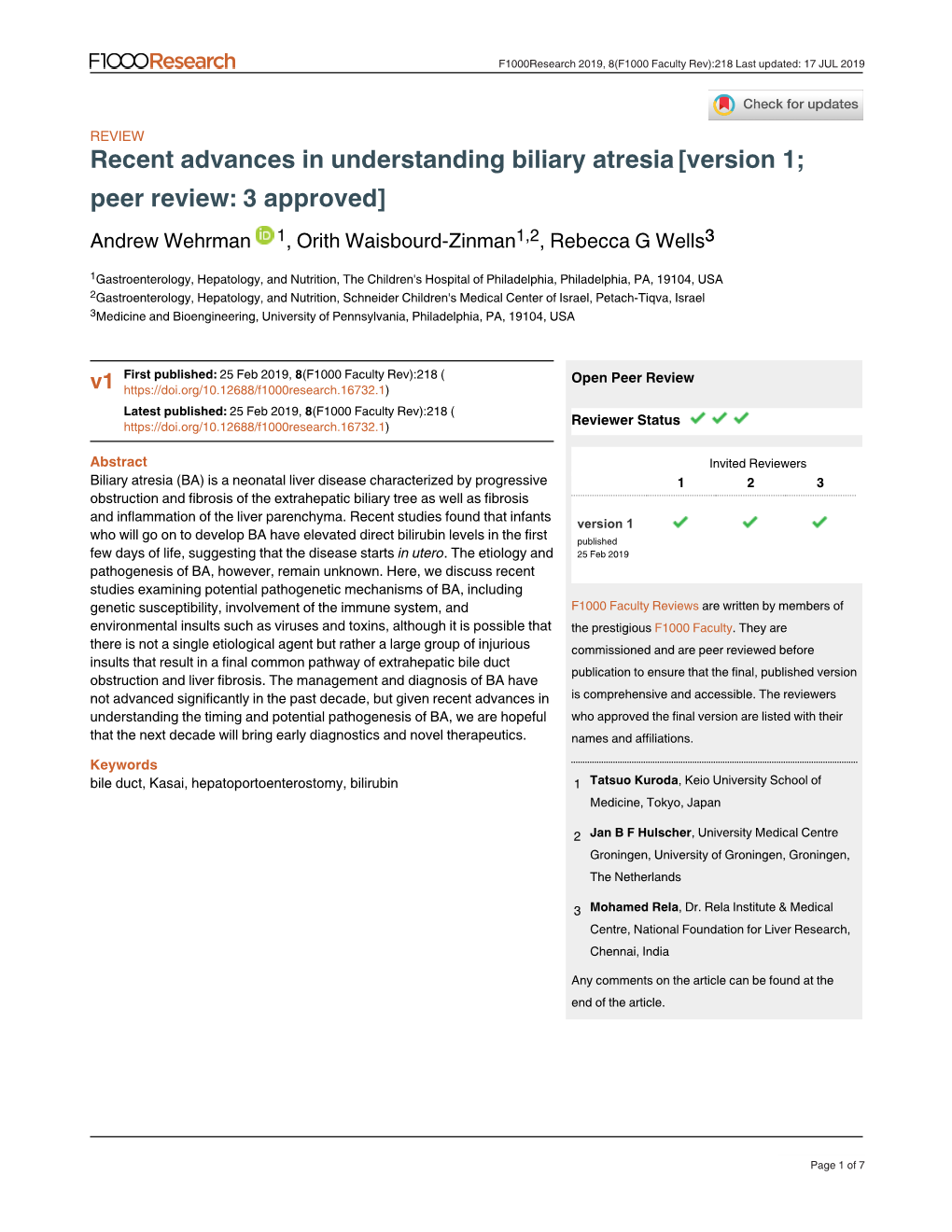 Recent Advances In Understanding Biliary Atresia Version Peer Docslib