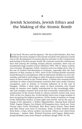 Jewish Scientists, Jewish Ethics and the Making of the Atomic Bomb