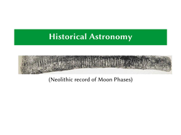 Historical Astronomy