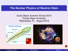 The Nuclear Physics of Neutron Stars