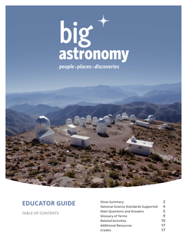 Big Astronomy Educator Guide