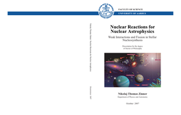 Nuclear Reactions for Nuclear Astrophysics Weak Interactions and Fission in Stellar Nucleosynthesis