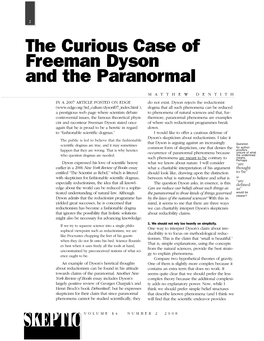 The Curious Case of Freeman Dyson and the Paranormal
