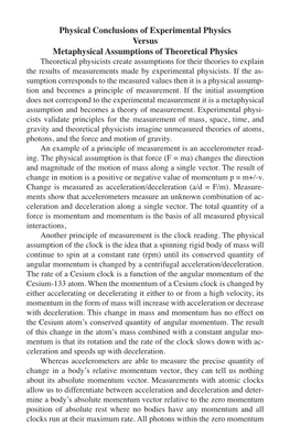 Physical Conclusions of Experimental Physics Versus Metaphysical
