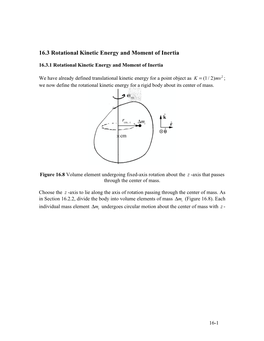 8.01 Classical Mechanics Chapter 16.3-16.4