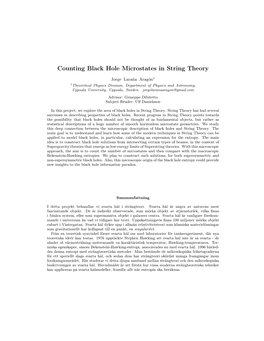 Counting Black Hole Microstates in String Theory