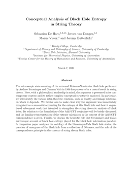 Conceptual Analysis of Black Hole Entropy in String Theory