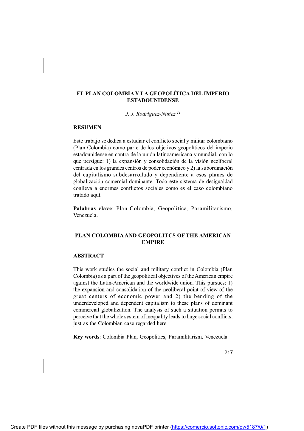 El Plan Colombia Y La Geopolítica Del Imperio Estadounidense DocsLib