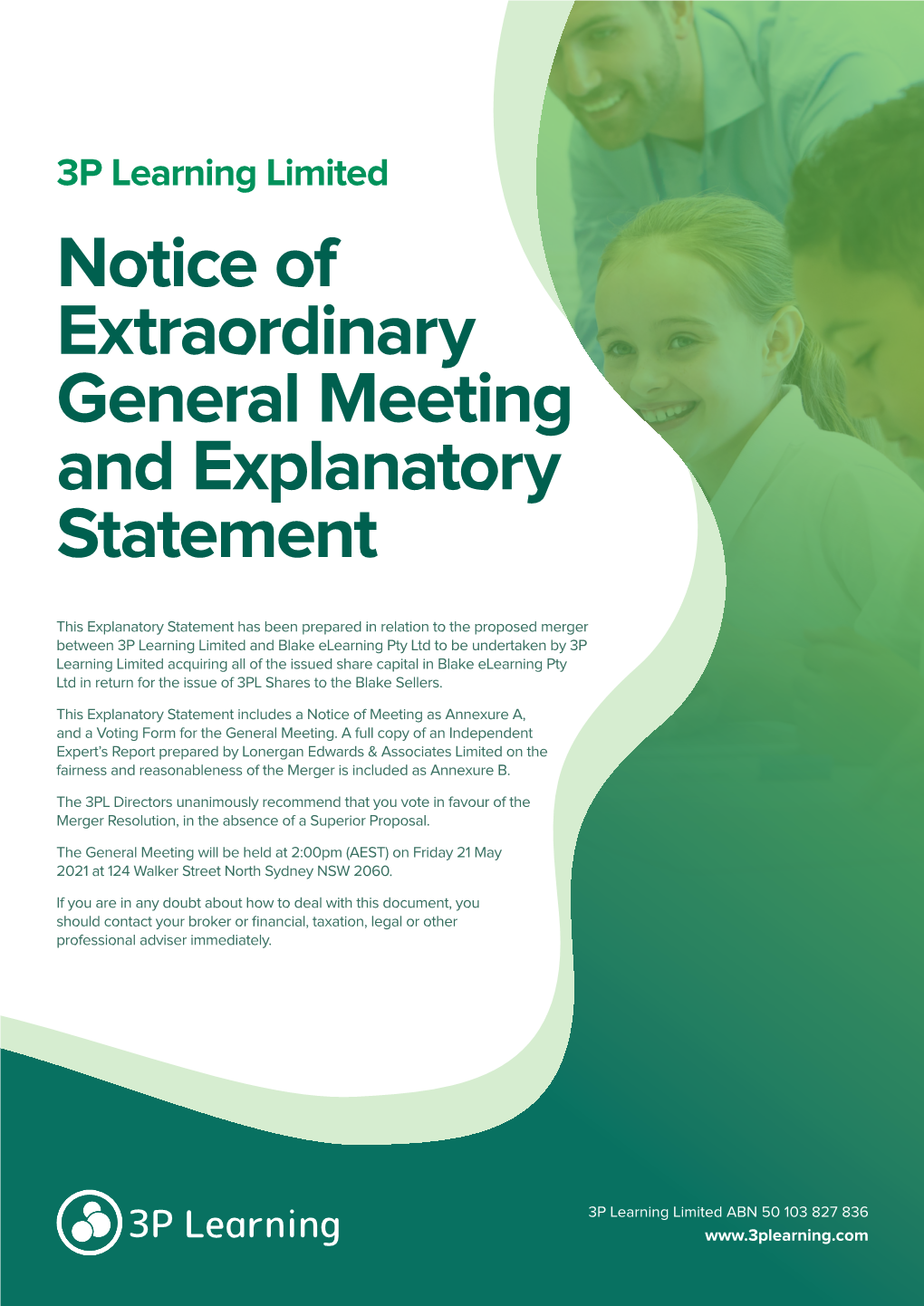 Notice Of Extraordinary General Meeting And Explanatory Statement Docslib