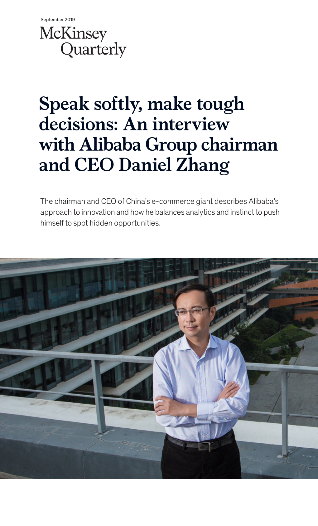 An Interview With Alibaba Group Chairman And Ceo Daniel Zhang Docslib