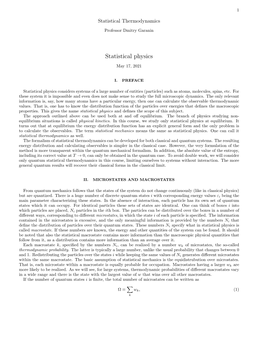 Statistical Physics