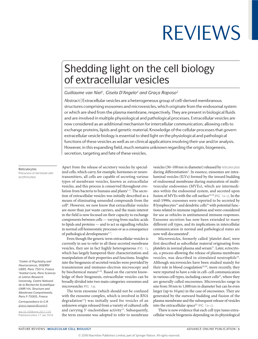 Shedding Light On The Cell Biology Of Extracellular Vesicles DocsLib