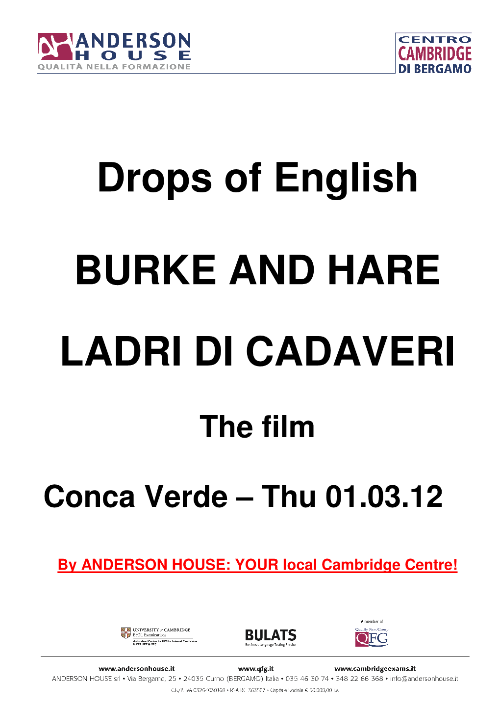 Drops Of English Burke And Hare Ladri Di Cadaveri Docslib