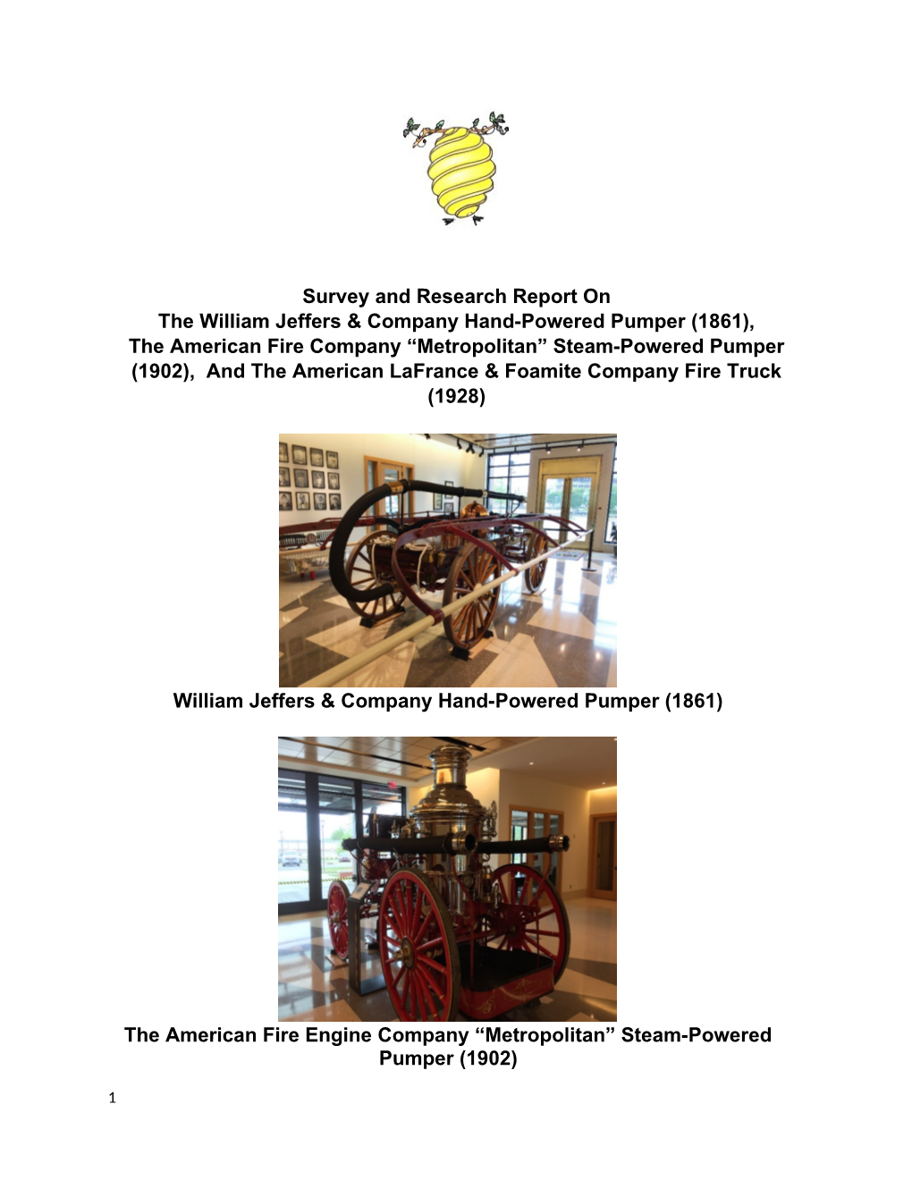 1861 The American Fire Company Metropolitan Steam Powered Pumper