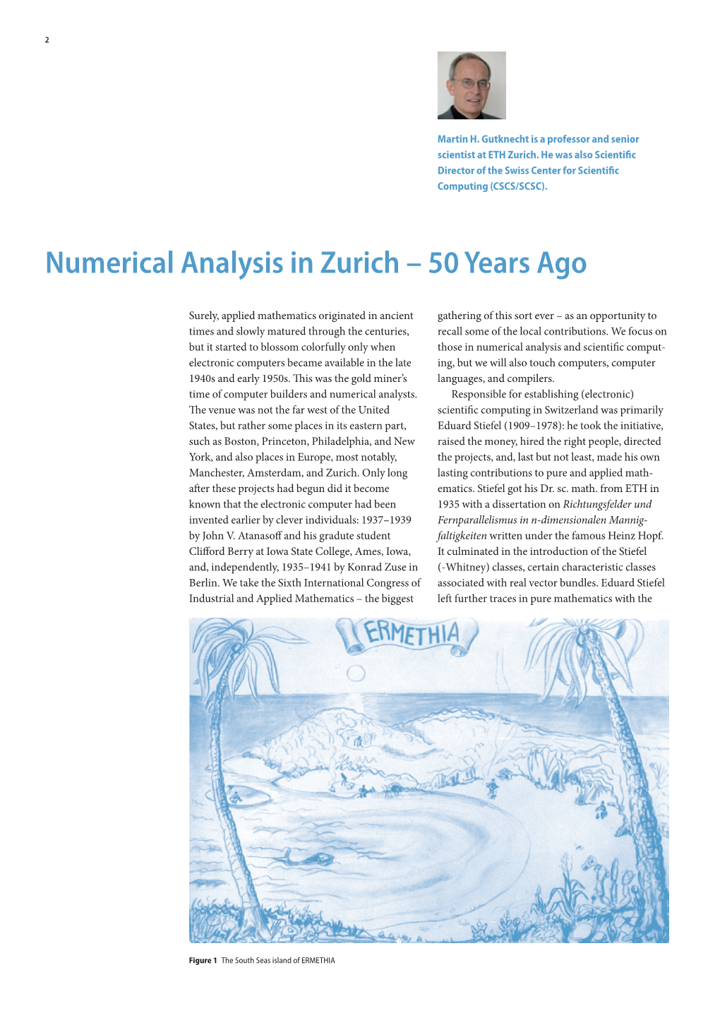 Numerical Analysis In Zurich 50 Years Ago DocsLib