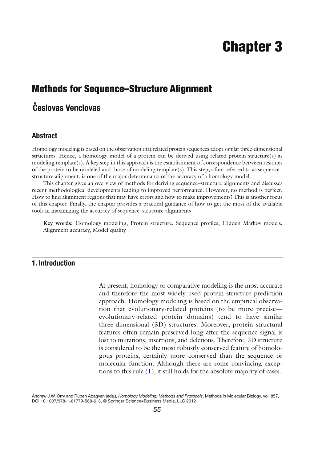 Chapter 3 Methods For SequenceStructure Alignment DocsLib