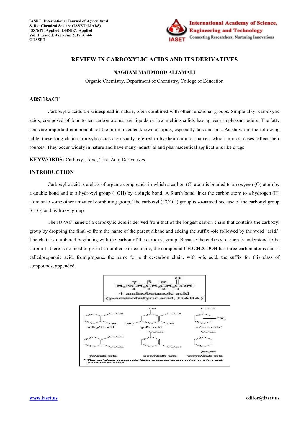 Review In Carboxylic Acids And Its Derivatives DocsLib