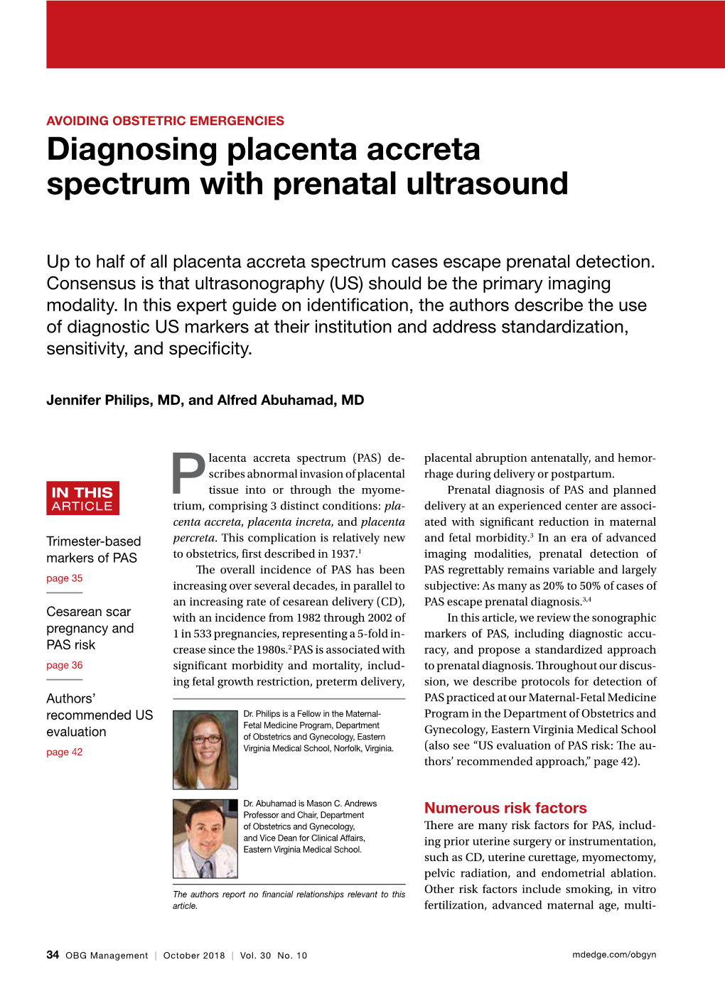 Diagnosing Placenta Accreta Spectrum With Prenatal Ultrasound DocsLib