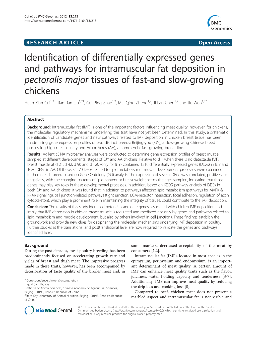 Identification Of Differentially Expressed Genes And Pathways For