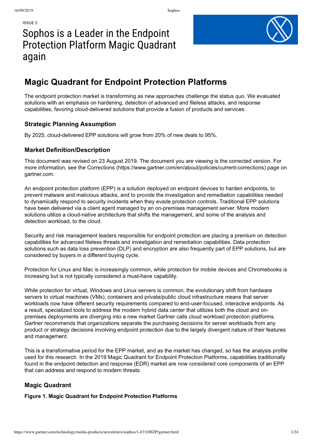 Gartner Magic Quadrant For Endpoint Protection Platforms August DocsLib