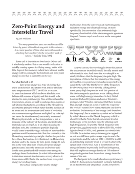 Zero-Point Energy and Interstellar Travel by Josh Williams