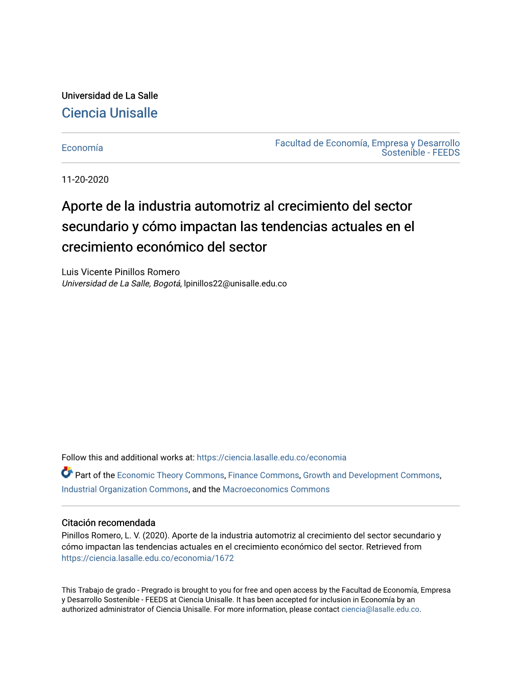 Aporte De La Industria Automotriz Al Crecimiento Del Sector Secundario