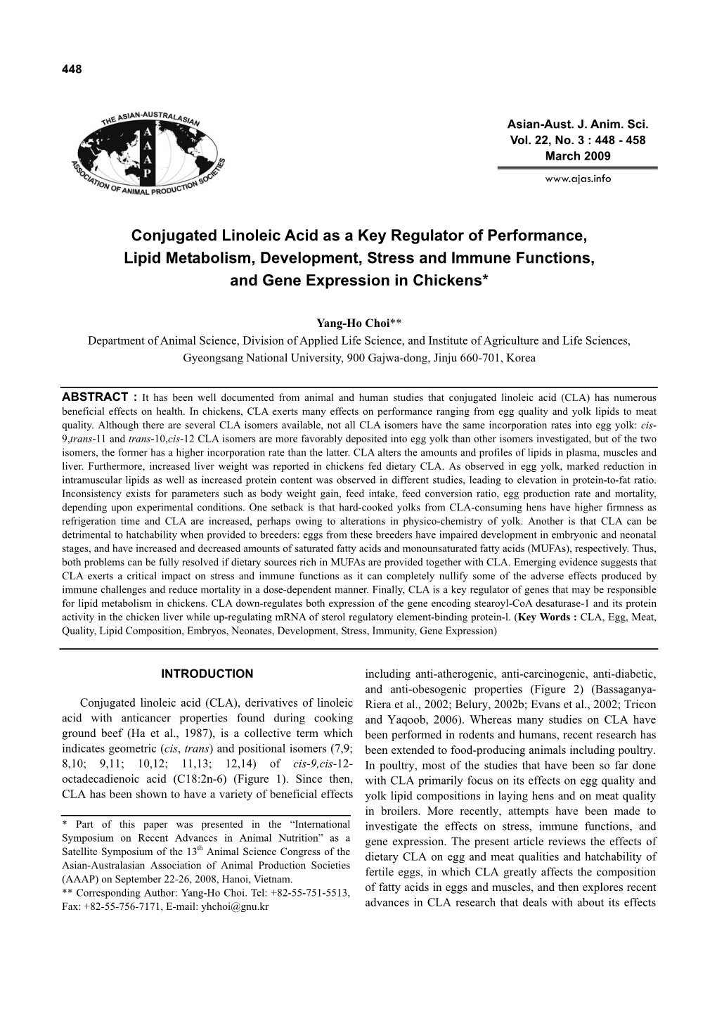 Conjugated Linoleic Acid As A Key Regulator Of Performance Lipid