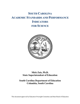 Science Academic Standards Over the Course of the Cyclical Review Process and Their Efforts and Input Are Appreciated