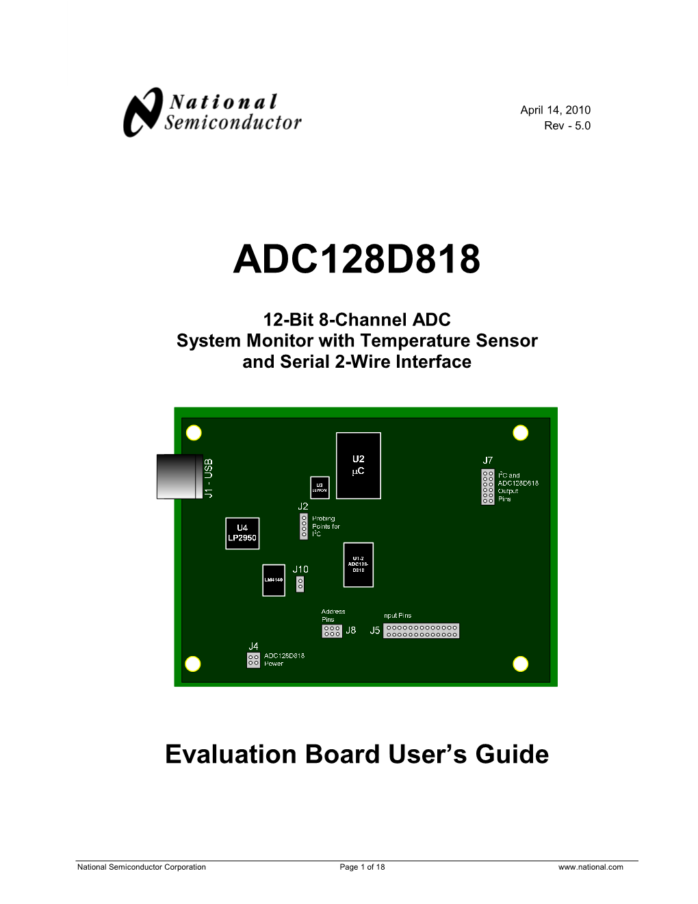 12 Bit 8 Channel ADC System Monitor With Temp Sensor And Serial 2 DocsLib