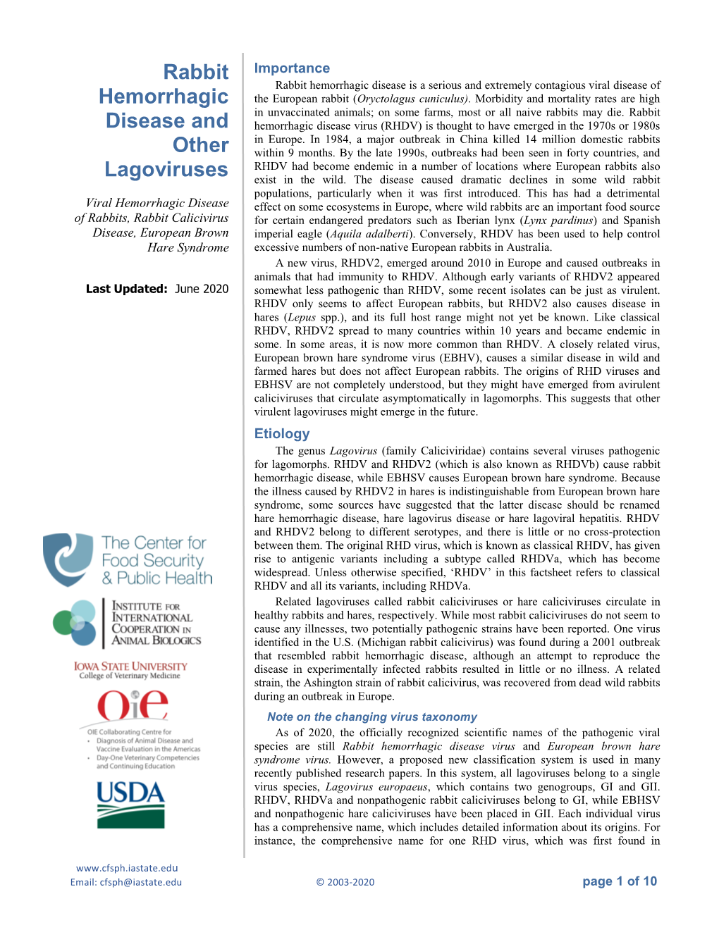 Rabbit Hemorrhagic Disease Is A Serious And Extremely Contagious Viral