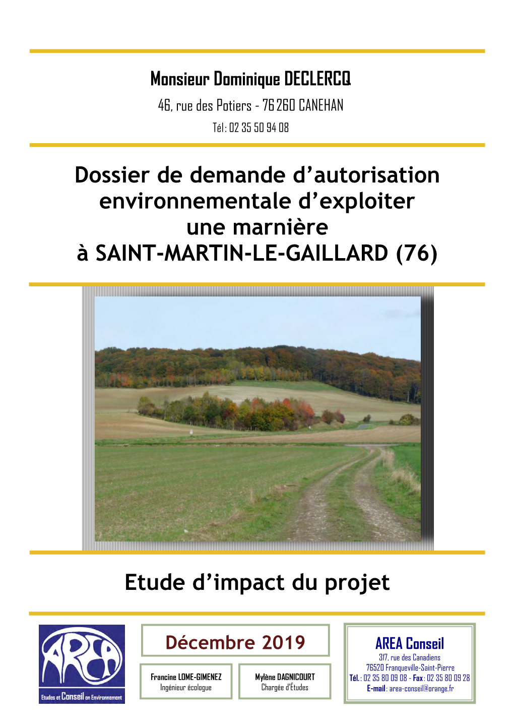 Dossier De Demande D Autorisation Environnementale D Exploiter Une