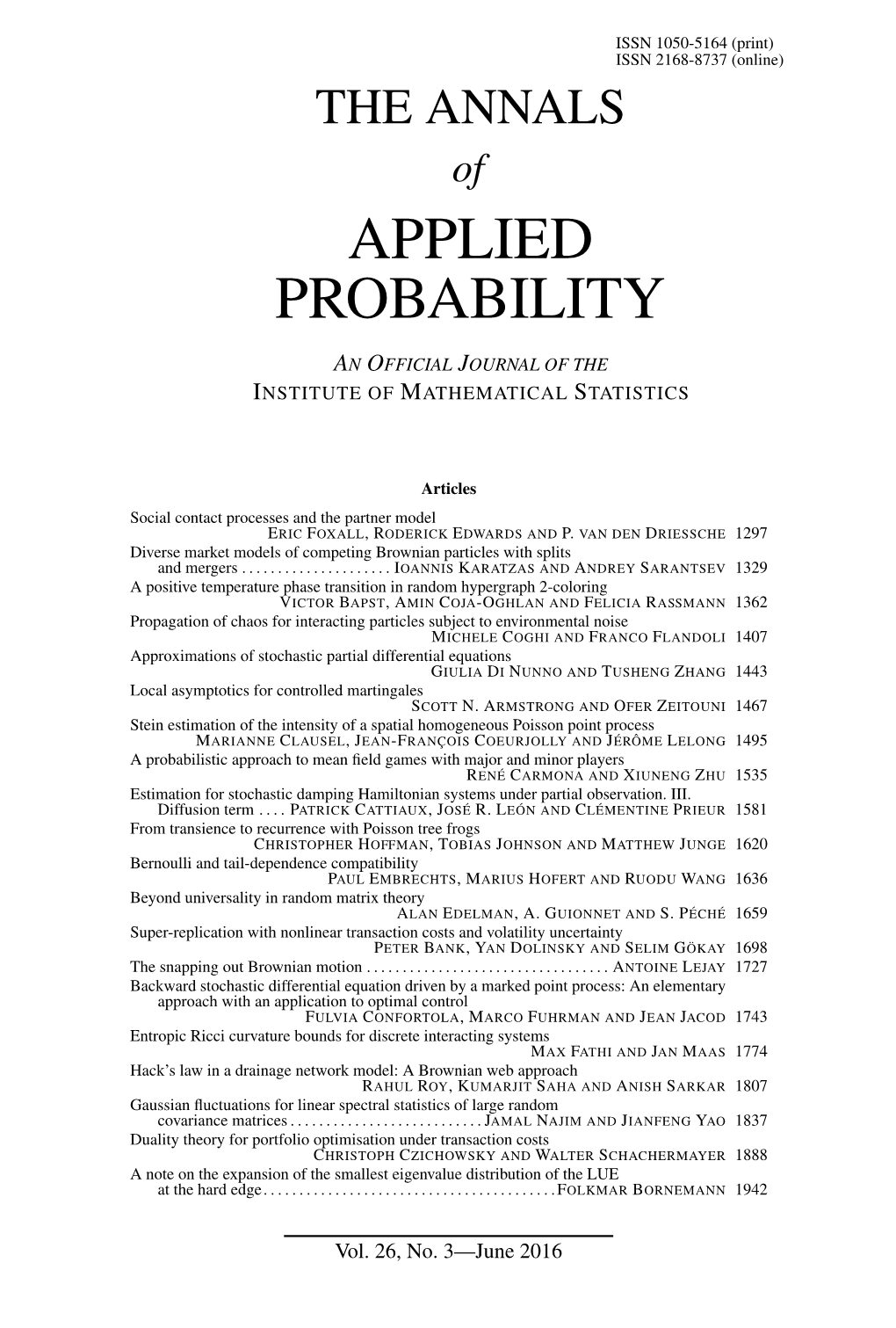 Applied Probability