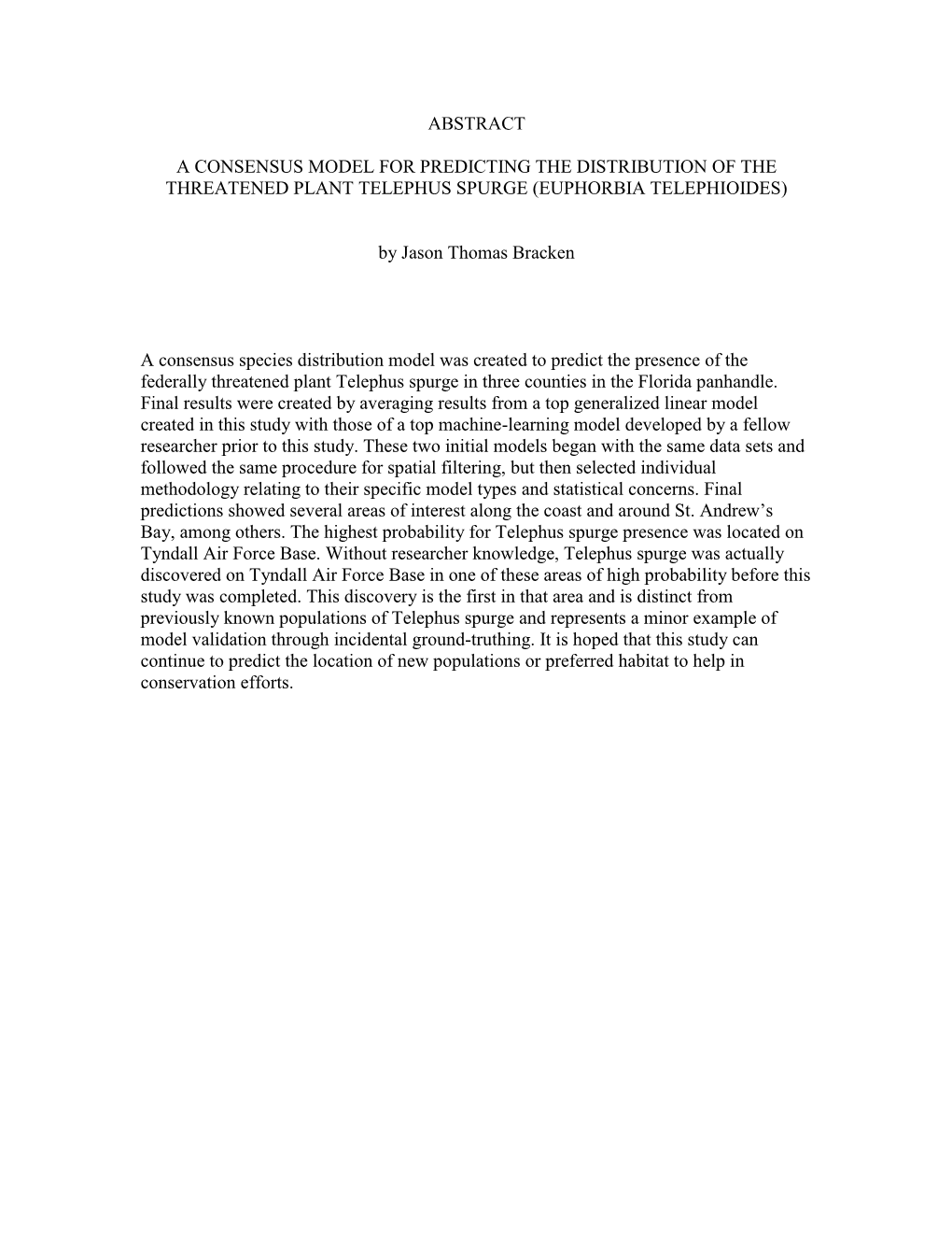 Abstract a Consensus Model For