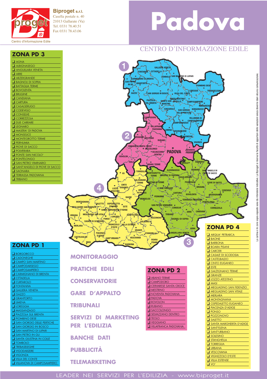 Mappa Cartina Comuni E Provincia PADOVA DocsLib