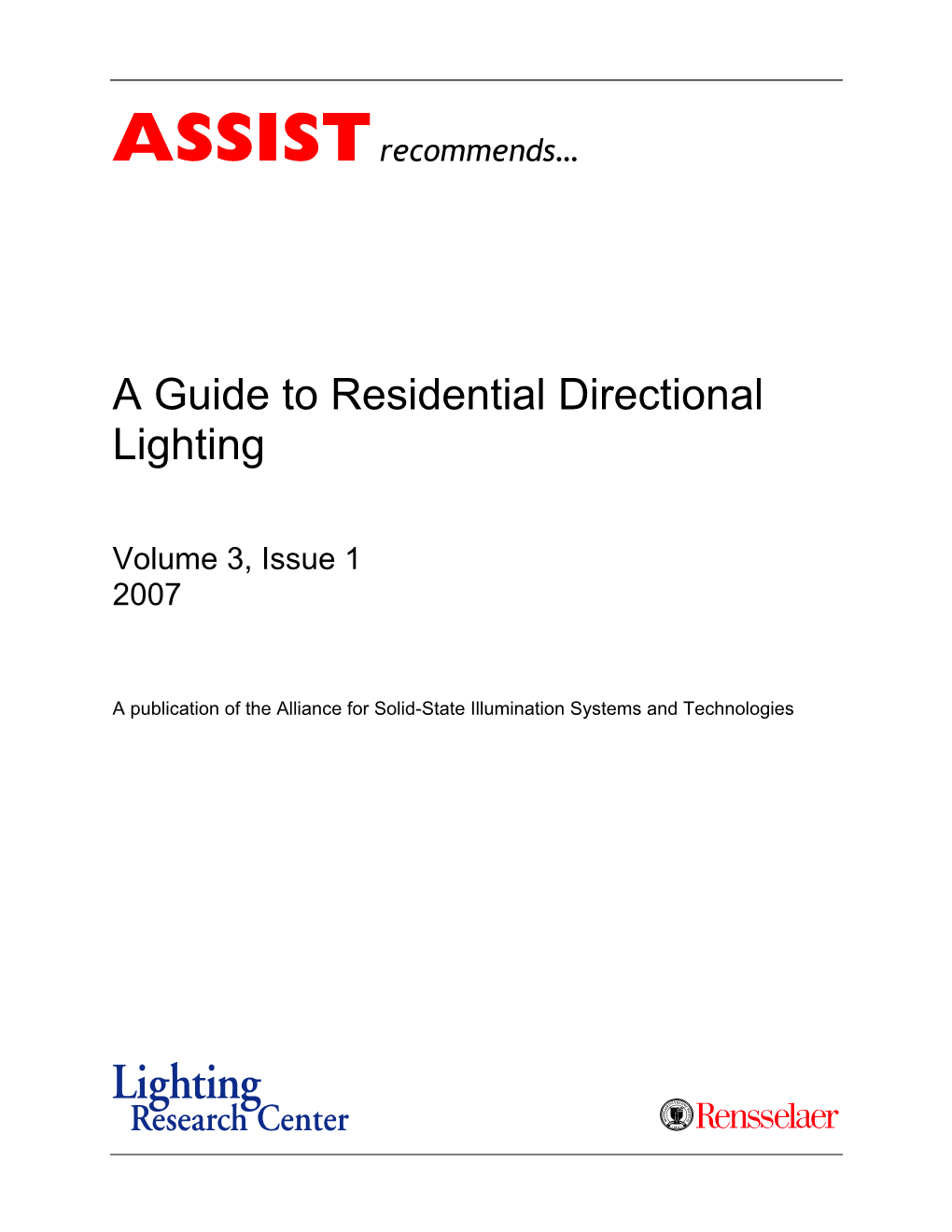 A Guide to Residential Directional Lighting