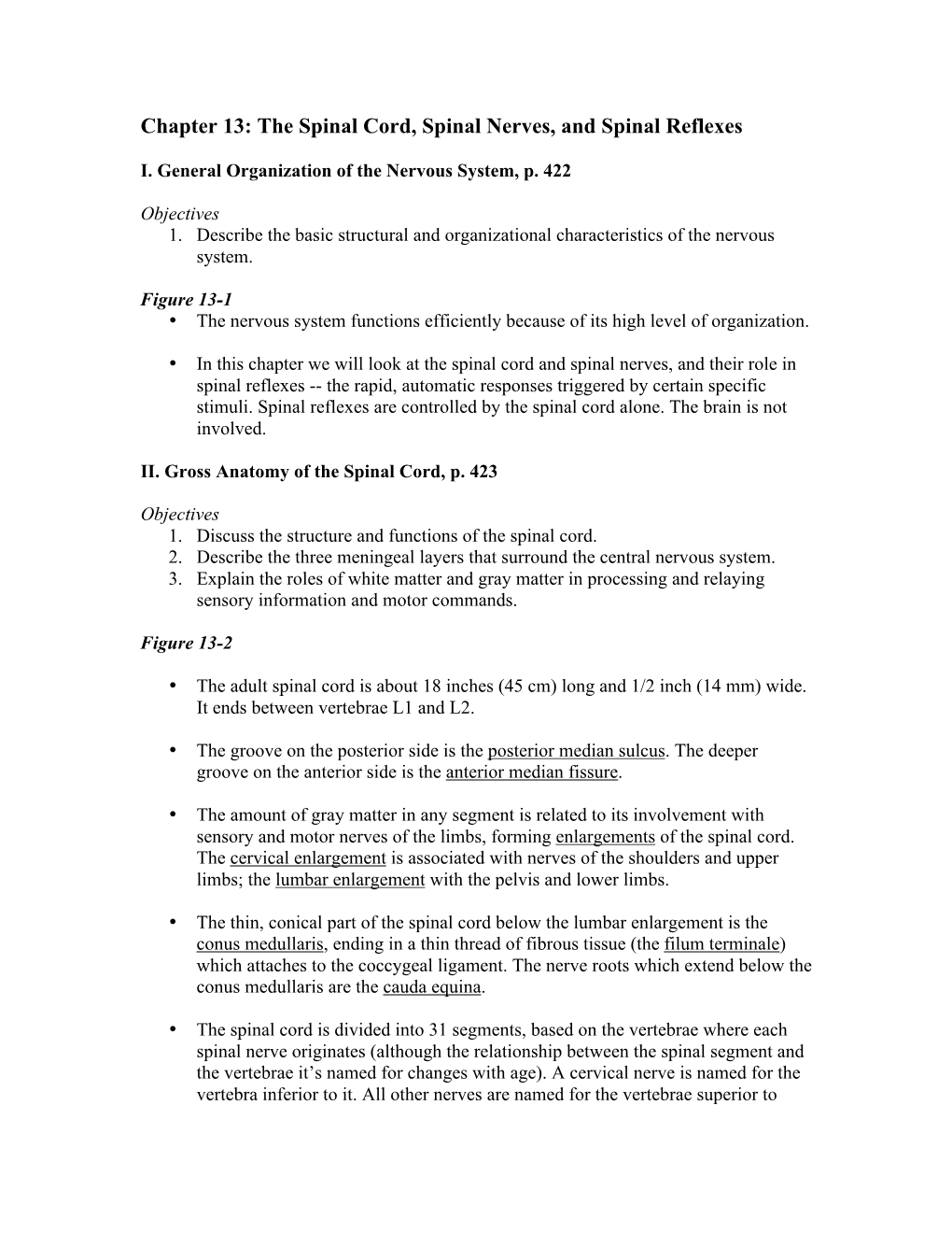 Chapter 13 The Spinal Cord Spinal Nerves And Spinal Reflexes DocsLib