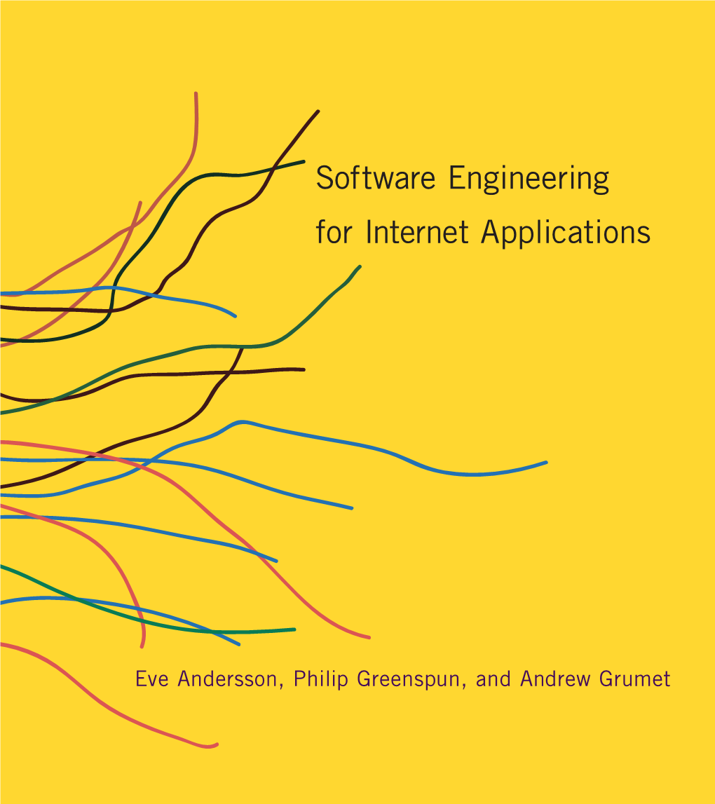 Software Engineering for Internet Applications Eve Andersson