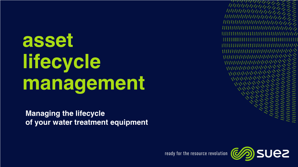 Asset Lifecycle Management