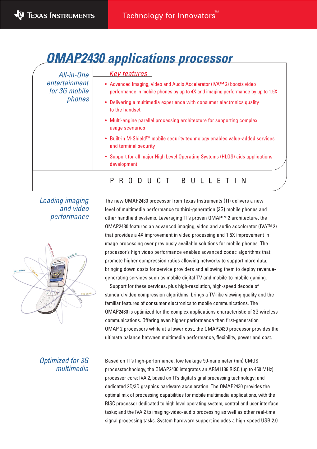 OMAP2430 Applications Processor