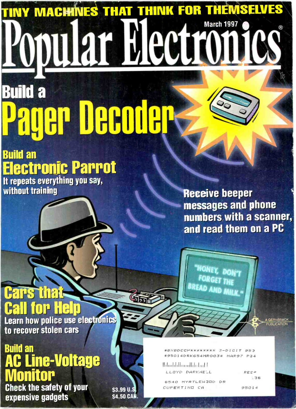 Electronc Parro It Repeats Everything, You Say,, Without Training Regeivel Beeper Inéssages, And, Phóne Nurnbersrwith a Scanner',