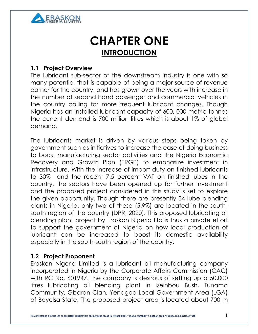 Chapter One Introduction