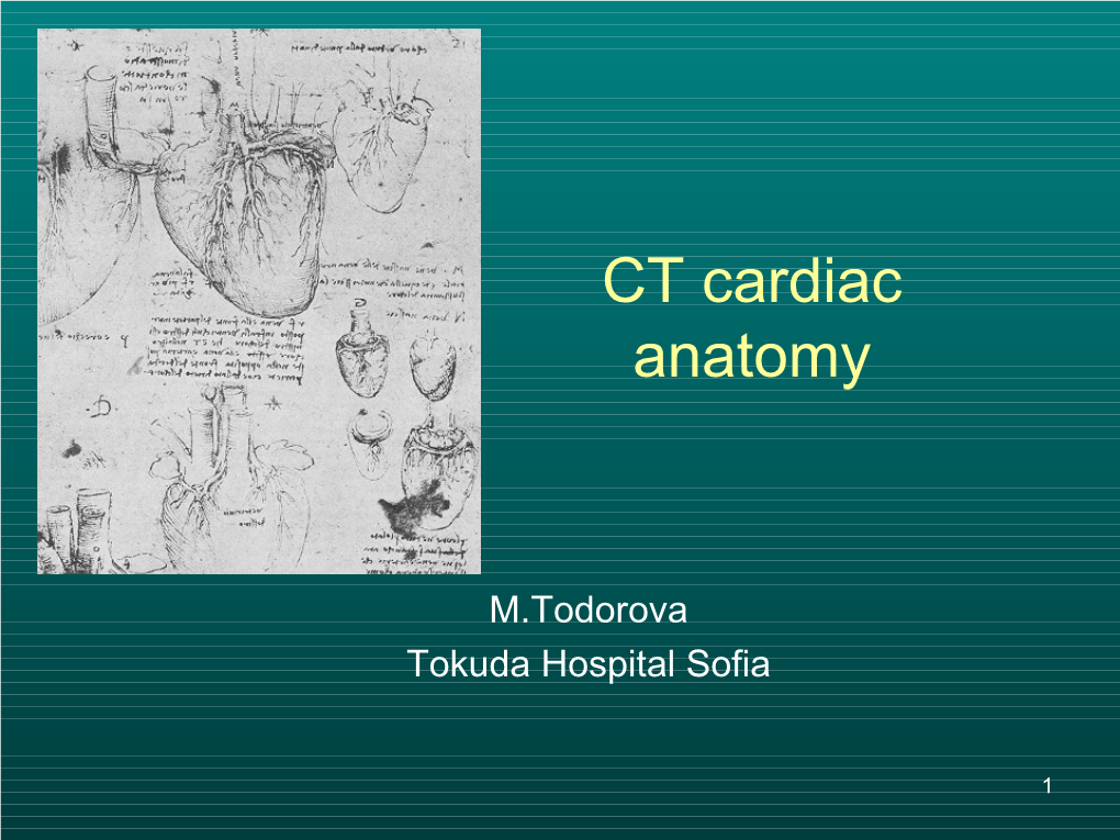 CT Cardiac Anatomy